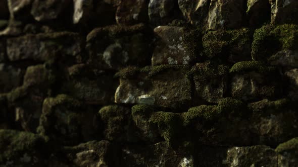 Closeup of Old Stone Wall