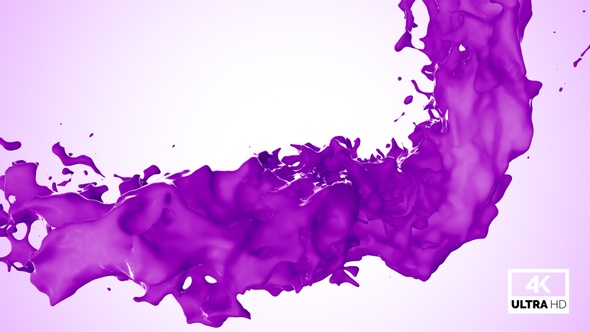 Twisted Purple Paint Splash V4