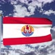 French Polynesia Flag Waving 4k - VideoHive Item for Sale