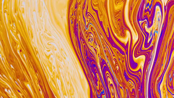 Colorful Psychedelic Macro Soap Bubble