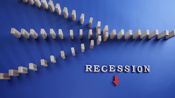 Word Recession and Falling Wooden Blocks