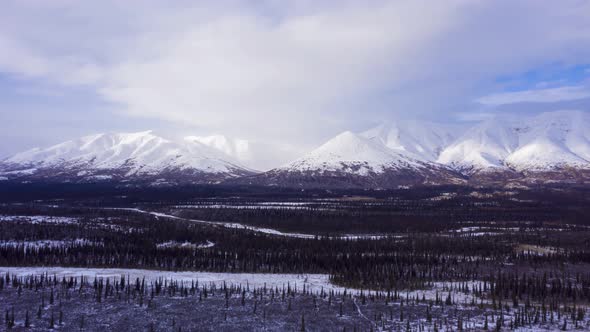 Nature of Alaska in Winter