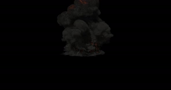 animation of dark smoke