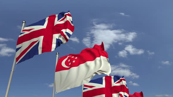 Waving Flags Singapore United Kingdom alt