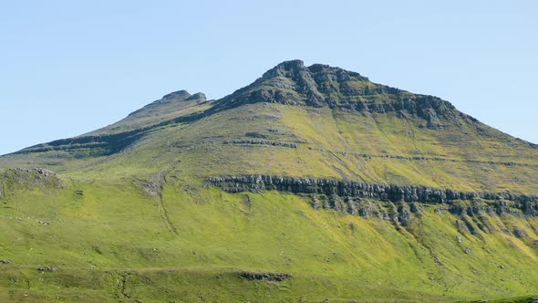 The Top of the Mountain in Faroe Islands