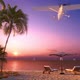 Private Jet Is Arriving Tropical Resort In The Morning - VideoHive Item for Sale