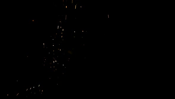 Sparks in ultra slow motion 1500fps on a reflective surface - SPARKS PHANTOM 