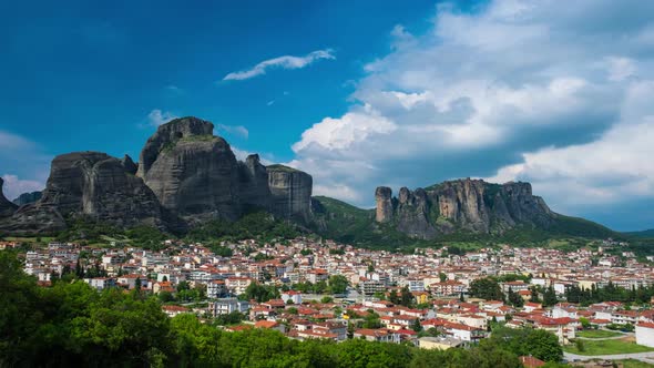 Landscape of Meteora in Greece