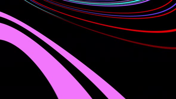 Colourful  Animations Of Colorful Striped Lines. Pink And Neon Mattes (Alpha Channels) Are Included