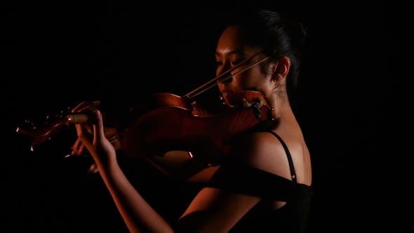 Woman playing a violin