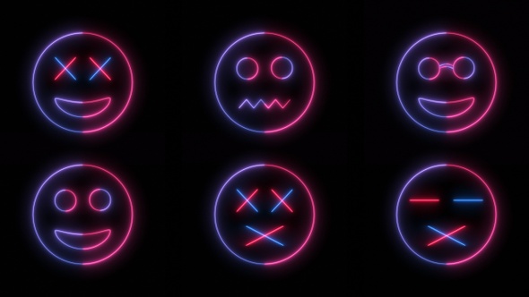 Neon Overlay Smiles Pack