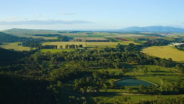 Aerial, Beautiful View On Atherton Tablelands In Queensland, Australia