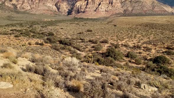 Red Rock Canyon and dramatic sky in vertical panorama