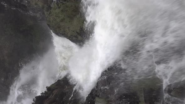 Assaranca Waterfall By Ardara in County Donegal  Ireland