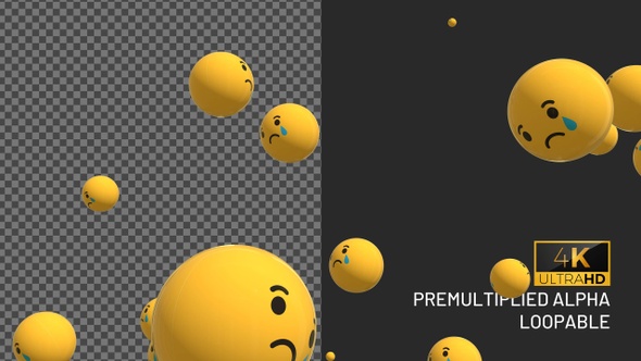 3D Crying Emojis