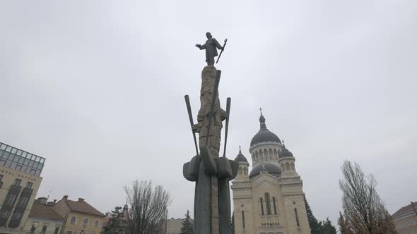 Statue of Avram Iancu in Cluj-Napoca