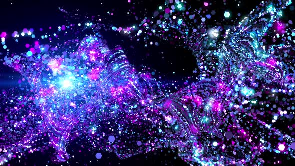 Purple Blue Particles