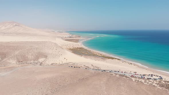 Amazing View Of Fuerteventura With Blue Lagoon