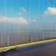 Drone Footage of Cars Crossing Suspension Humber Bridge Yorksire - VideoHive Item for Sale