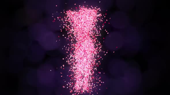 Silhouette Of A Girl Disintegrating Into Petals Of Roses alt