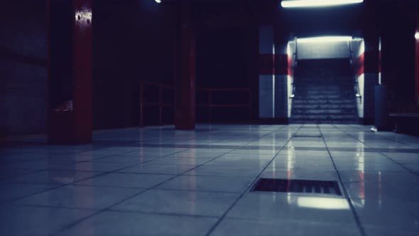 Empty Metro Station During the Coronavirus Covid19 Pandemic alt