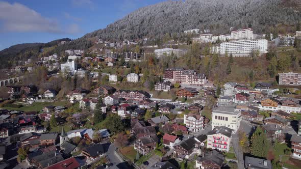 Leysin a Municipality of Switzerland Aerial View