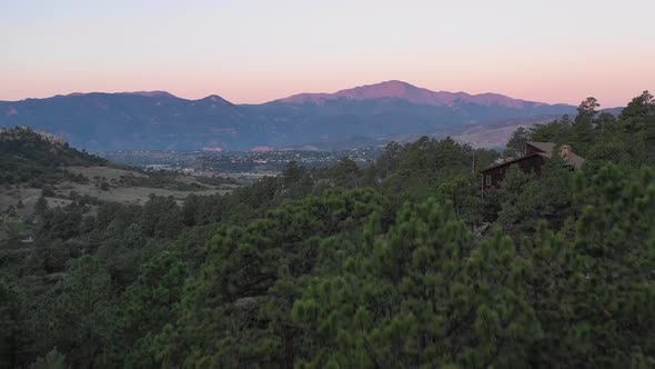 Colorado Springs Mountains Sunrise