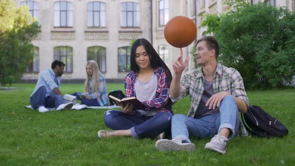 Captain of Basketball Team Flirting With Beautiful Biracial Student Relationship