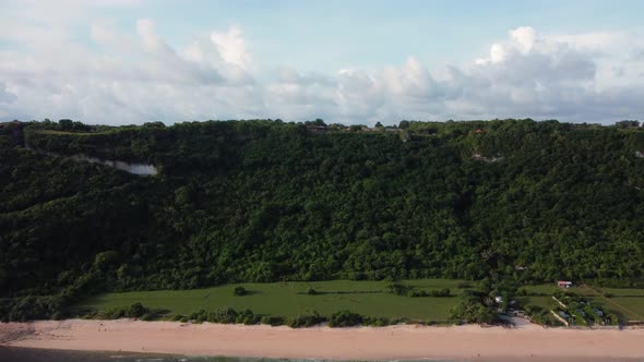 Nyang Nyang Beach Cliff Parallax with Clouds