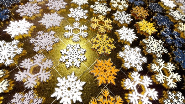 Golden Snowflakes Glitter 37 alt