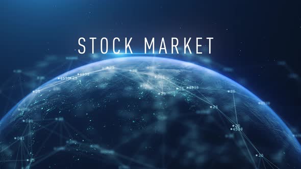 Global Abstract Cyber Earth Stock Market alt