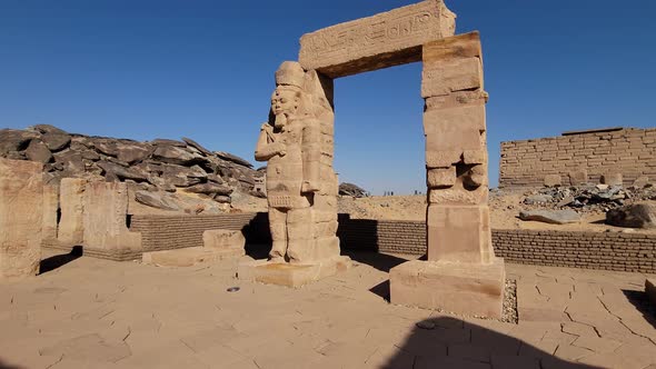 Kalabsha Temple on an island in Nubia next to Lake Nasser, Aswan, Egypt.