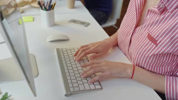 Woman Working in Office