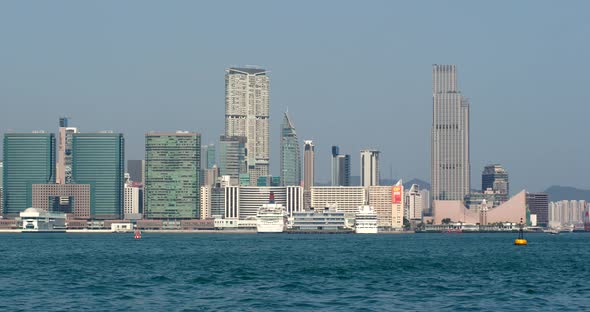 Victoria Harbor, Hong Kong skyline