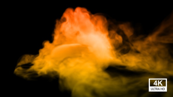 Elegant Orange Color Smoke 4K alt