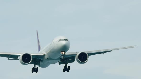 Widebody Airplane  Landing