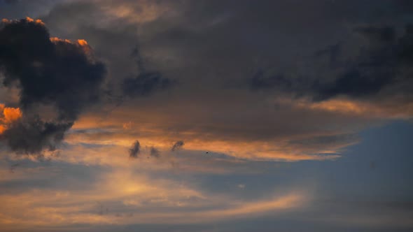 Cloudy sky, southern France