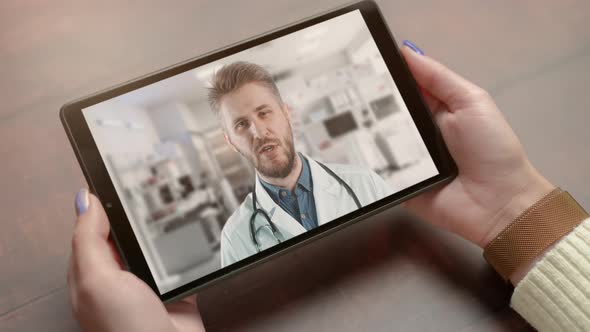 Video Call with Doctor While Staying at Home