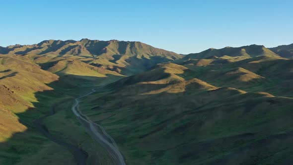 Mountains Landscape with Road