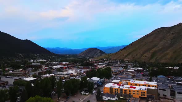 Drone Over Jackson  Hole Wyoming