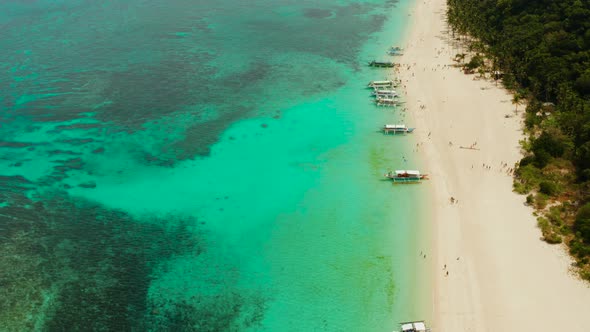 Tropical Beach and Blue Lagoon