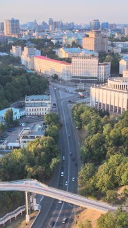 Kyiv Ukraine Aerial View of the City