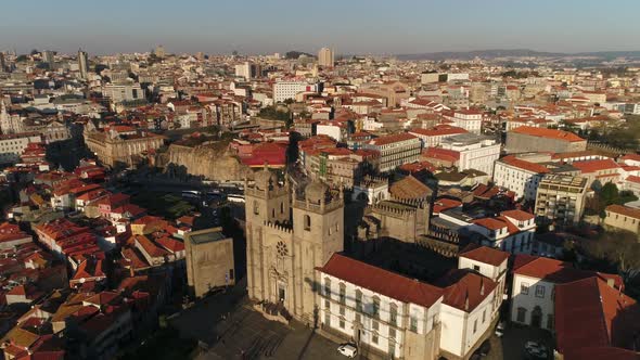 Drone Footage of Porto Cathedral