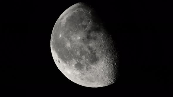 Moon  UHD Close-up. Planet Satellite.