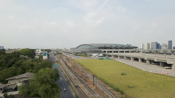 Bang Sue Grand Station surroundings, Aerial toward Bangkok new Railway Station