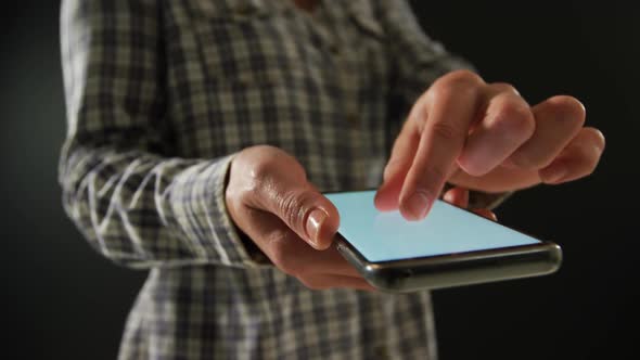 Young woman using smartphone