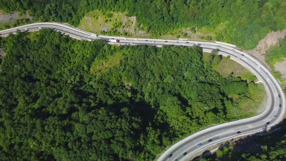 a Highway in the Mountains