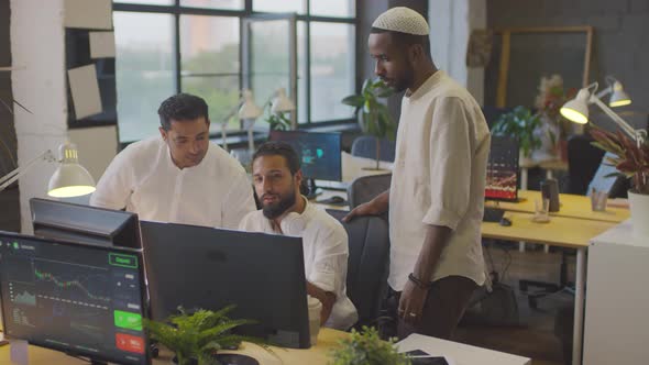 Men Working in Office