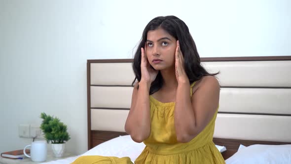 Depressed Indian woman