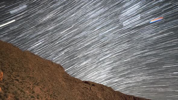 atlas mountains stars starlapse night sky astronomy